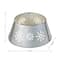 Glitzhome® Silver 26" LED Snowflake Cutout Metal Tree Collar